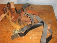 Lot of Leather Belts