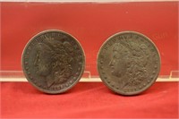 (2) Morgan Dollars - 1885s & 1889o