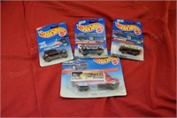 (4) Hot Wheels Cars - New in Package