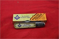 Master Barlow Masonic Themed Pocket Knife in Box
