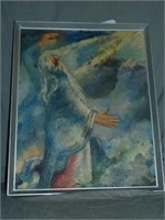 Gabor Peterdi (1915 - 2001), Oil on Canvas "Moses"