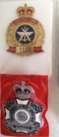 Four Queensland vintage police badges