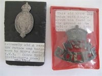 NSW Police cap badge circa 1916