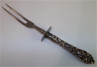 Meat Fork With Sterling Handle
