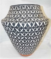 Acoma Stevens Large Hand Decorated Vase