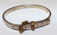 Sterling Silver Belt Design Bracelet