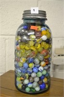 Awesome Marble Collection in Ball Jar
