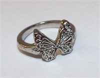 Silver Buutterfly Ring
