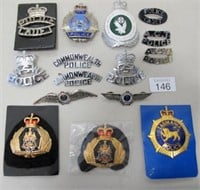 Fifteen Australian Police obsolete cap badges