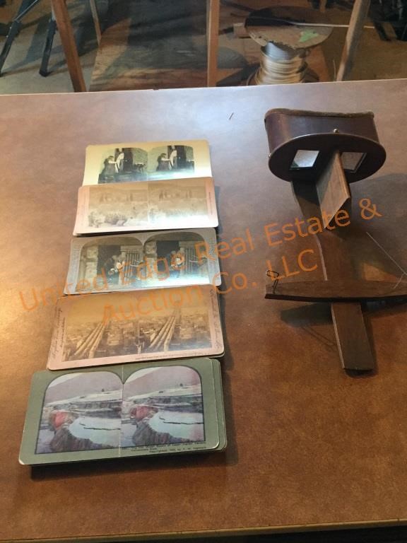 Antique Wooden View Master & Cards | United Edge Real Estate & Auction Co.,  LLC