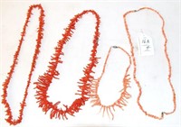 Coral necklaces - multi tones