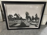 Horse Races Framed Picture