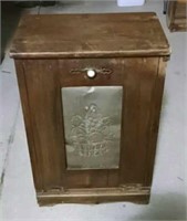 vintage garbage can holder