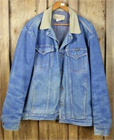 "Wrangler" Men's Lined Denim Jacket, Size 48