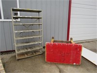 Metal Shelf & Work Table