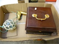 Brass Horse Cane Head, Locking Jewelry Box