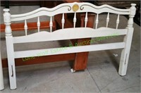 White Full Size Headboard and Footboard