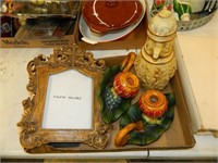 Candle Holders, Wiskey Decantor, Picture Frame