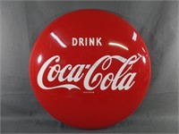 1960's Coca Cola 24" Button Sign #1