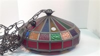 STAINED GLASS HANGING LAMP