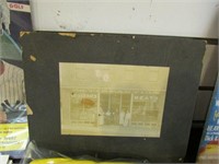 Large late 1800's Cabinet Card Grocery Store Front