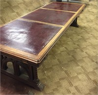 Gothic revival library table.