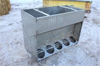 STAINLESS STEEL HOG FEEDER APPROX 23"x48"x36"