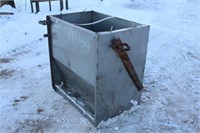 STAINLESS STEEL HOG FEEDER APPROX 23"x36"x36"