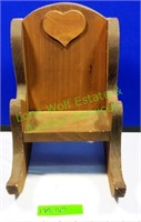 Wooden Doll Rocking Chair