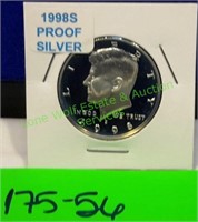 1998-S Kennedy Half Dollar, Silver Proof