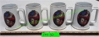 Set of 4 Coca-Cola 1996 Holiday Mugs