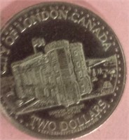 London Bicentennial 2 Dollar Coin