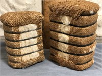 Two Vintage, Real Cotton Bales