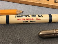 Two Vintage Advertising Pencils Farmer's Gin Co.