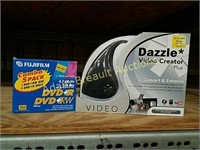 Dazzle video creator, DVD discs, new