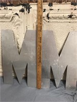 Two Aluminum "M"s