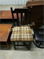Dark Pine upholstered dining chair