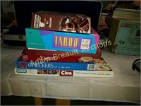 6 assorted board games & puzzle