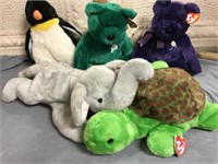 Lot of Like New, Large Ty Beanie Babies