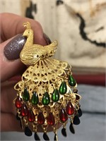 Gorgeous Vintage Peacock Pin