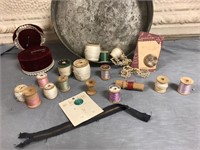 Vintage Sewing / Wooden Spool Lot