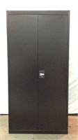 Large Black Metal 2 Door Cabinet