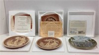 3 Decorative Plates W/ Authenticity Certificates