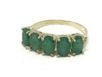 10K Yellow Gold Emerald (3.02ct) Ring