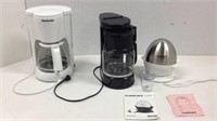 Two Coffee Makers & Cuisinart Egg Cooker