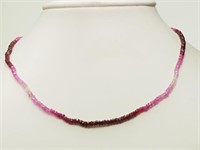 14kt Yellow Gold Sapphire & Ruby Necklace