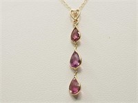 14K Gold Sapphire(2.25ct) Necklace