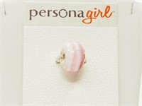 Persona Girl Pink Striped Bead
