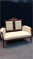 Vintage Eastlake Love Seat Sofa