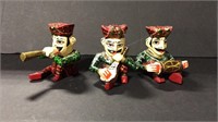 Lot of three hand painted Indian figures